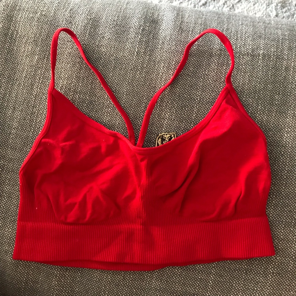 Red bralette